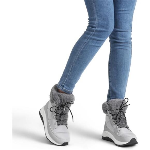 Women's Winter Snow Boots, Faux Fur Waterproof Ankle Booties, - Picture 5 of 6